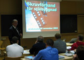 Previous seminar on bolted connections in steel construction in 2003