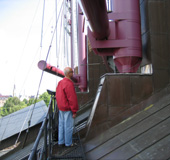Masts symbolizing the rig and sails of the Vasa ship