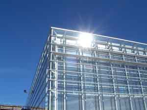 Arlanda Pier F, steel and glass facade