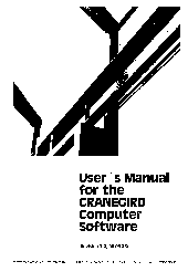 Manual for the computer program CRANEGIRD